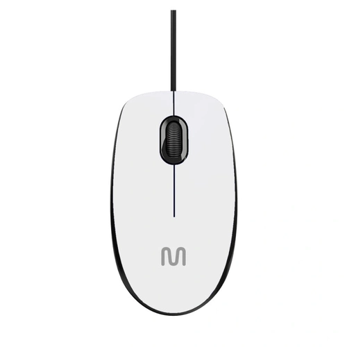 Mouse Multilaser Usb MF400 Silent Branco - MO389