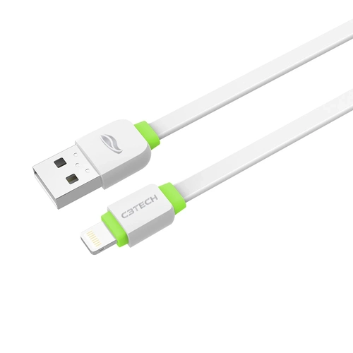 Cabo Usb Lightning C3tech 2A 1 Metro Branco - CB-110WH