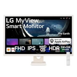 Monitor Lg Myview Smart Tela Ips De 32 Fhd Webos Thinq Home Air Play 2 Screen Share Bluetooth - 32sr50f-w