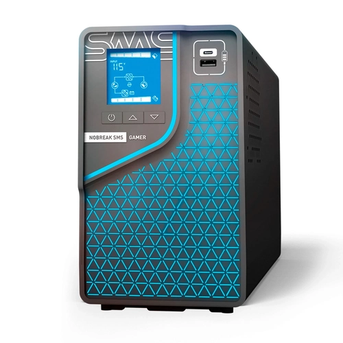 Nobreak SMS Gamer 1500Bi/Bi WI-FI, Interativo, Entrada 115/220v e Saída Bivolt 115/220V, 8 Tomadas, 29600