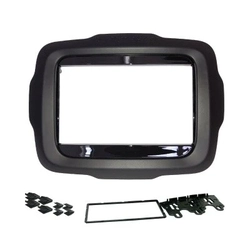 Moldura Fiamon 2 Din Renegade Pcd 15/ 18 Mold. Aux. 2din Preto