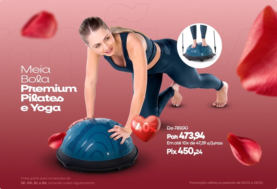 Meia bola Pilates 