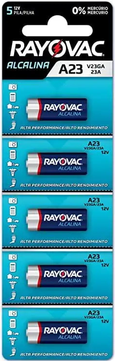 BATERIA ALCALINA RAYOVAC A23 V23GA CARTELA C/5