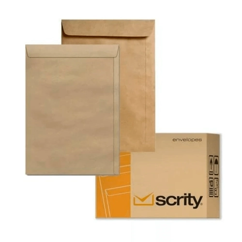 Envelope Saco Kraft Natural 80g 260X360mm Cx 250 Unidades Scrity