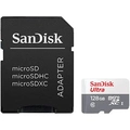Cartão de Memória Sandisk Ultra Microsdxc UHS-I c/adap C10 128GB, SDSQUNR-128G-GN3MA