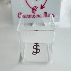 porta canetas - Logo alto relevo inicial ou desenho