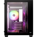 Gabinete Gamer Aerocool Dryft Preto Com 6 Fans Argb Lateral Vidro