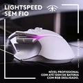 Mouse Gamer Logitech G502  X Plus, LIGHTSPEED, Sensor HERO 25K, RGB, 13 Botoes, Branco, Sem Fio - 910-006170