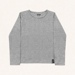 Blusinha Manga Longa Básica Fakini - Feminina