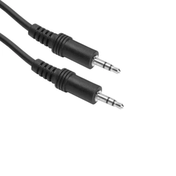 Cabo P2 Stereo x P2 Stereo 10m Nwt - Preto