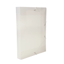 Pasta Aba Elástico Transparente Ofício Lombo 4cm DelloLine