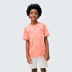 Camiseta Infantil Estampada Laranja Hering - Masculina