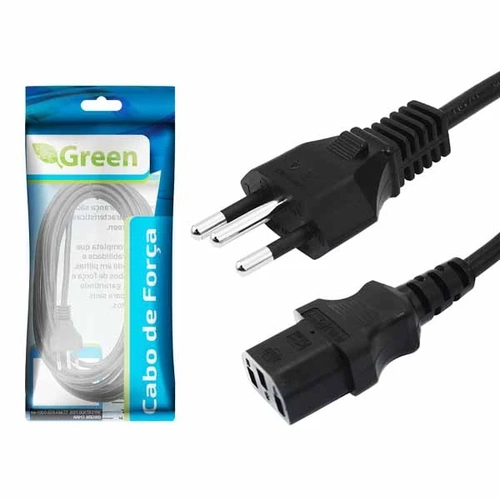 Cabo Tripolar 10a 3x0,75mm - 3,00 Metros