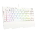 Teclado Mecanico Broadsword Pro Lunar White Switch Vermelho - K588W-RGB-PRO PT-RED