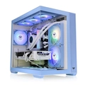 Gabinete Gamer Thermaltake View 380 TG, ARGB, Painel de Vidro, MID-Tower, 4x120mm, Hydrangea blue - CA-1Z2-00MFWN-00