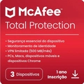 Total Protection Mcafee 3 Dispositivos 1 Ano Esd - Mtp31bam3