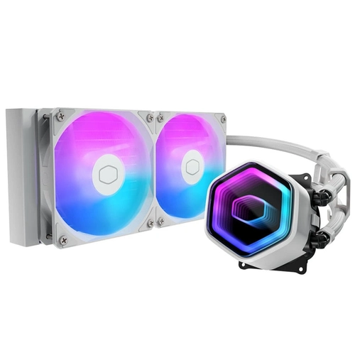 Water Cooler Masterliquid Core Ii 240 Branco 2 Fans Argb     Mlw-d24m-a18pa-rw