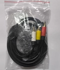 Cabo AV Áudio e Vídeo RCA para Xbox 360 Slim - 1.8 Metros