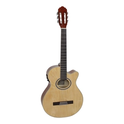 Violão Eletroacústico Nylon Mini Jumbo Cutaway Gnf-1d Ceq Ng Natural Brilhante, Com Afinador e Equalizador