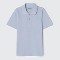 Camisa Polo Básica Azul Hering - Masculina