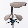 Cadeira Mocho Ergonômico Exclusiva 360° Graus Com Apoio e Suporte Cinza