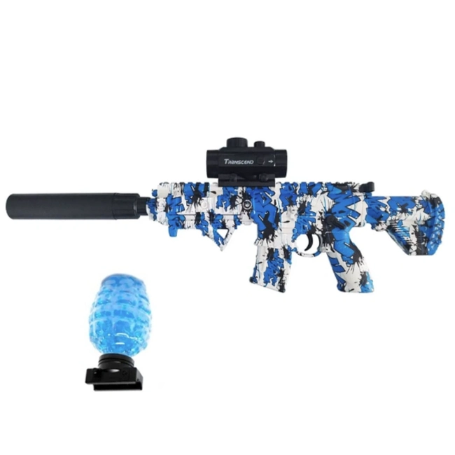 Rifle M416 Elétrico de Bolinhas de GEL Orbeez (Azul)