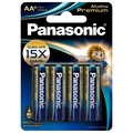 Pilha AA Alcalina Premium Panasonic com 4 Unidades - LR6EGR/4B96