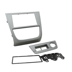 Moldura Fiamon  2 Din Vw G5 Saveiro Cross Prata