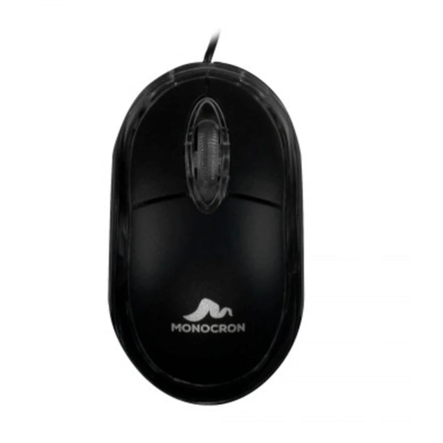 Mouse Com Fio MN119 1.2M DPI1000 Preto Monocron