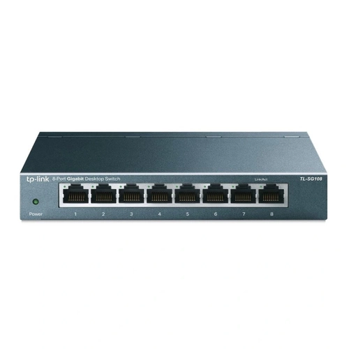 Switch 8 Portas Gigabit de Mesa 10/100/1000 Mbps Tl-sg108 Smb