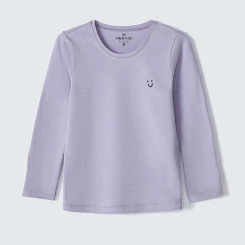 Blusinha Manga Longa Lilás Hering - Feminina