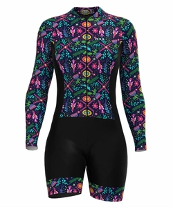 Macaquinho de Ciclismo Feminino Glicínia