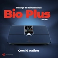 Balança Digital Bioimpendância Corporal Inteligente Bio Plus Preta