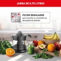 Espremedor De Frutas Arno Express Cp31 40w 750ml Preto 220v