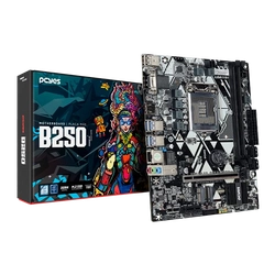 PLACA-MÃE - B250 (LGA 1151/2XDDR4/M.2/USB 3.2/HDMI) M-ATX – PCYB250-9G64 - PCYES