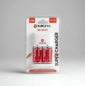 Carregador Pilhas AA / AAA e Bateria 9v MOX  MO-CB792 Com 4 pilhas 3600Mah Rec. - Bivolt