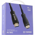 Cabo Hdmi Fibra Óptica 4k 10m Fortrek - Fk781c