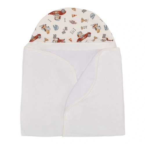 Toalha Com Capuz Forrada Suedine, Atoalhado e Fralda Masculino - Racer