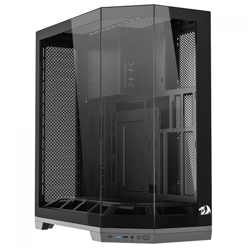 Gabinete Gamer Redragon Edge Mid Tower Vidro Temperado S/Fans Preto - CA-608B