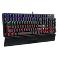 Teclado Mecânico Gamer T-Dagger Destroyer LED Rainbow Anti-Ghosting Switch Vermelho Preto - T-TGK305-RD