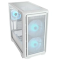 Gabinete Gamer Cougar, MX600 MINI, RGB, Lateral de Vidro, Mini-Tower, 3x Fans, White - 385GC90.0002