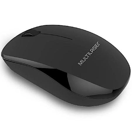 Mouse Sem Fio 2.4 Ghz 1200dpi Usb Power Save Com Pilha Mo309 Preto