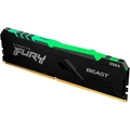 Memória DDR4 Kingston Fury Beast RGB, 16GB, 3200MHz, CL16 - KF432C16BBA/16