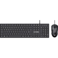 Kit Mouse e Teclado Office c13 Fortrek USB Preto - 84936