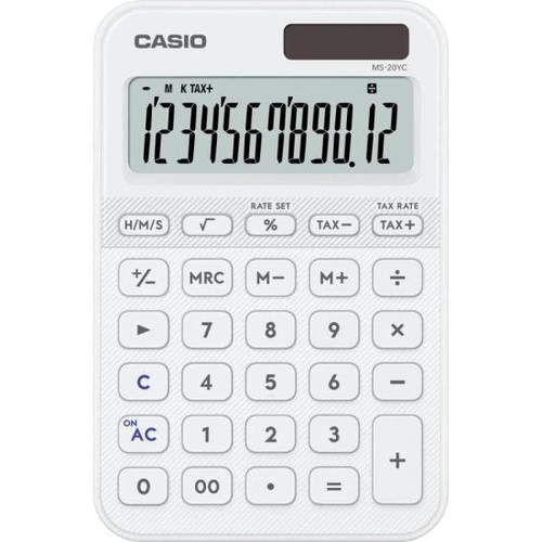 Calculadora De Mesa Casio Ms20yc 12 Dígitos Branca