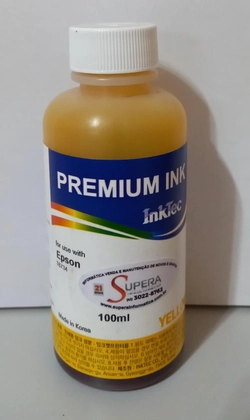 Tinta corante EcoTank InkTec 100ML e0017 compatível Epson 106 Epson 673 (Epson T6734) Epson T6744 - Yellow amarela