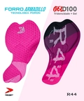Macaquinho de Ciclismo Feminino Hibisco Roxo