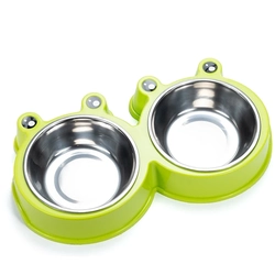 Comedouro Bebedouro Sapo para Cães e Gatos