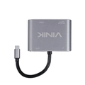 ADAPTADOR TYPE C 4-EM-1 PARA HDMI VGA PD E USB 3.0 - AT41VN - VINIK