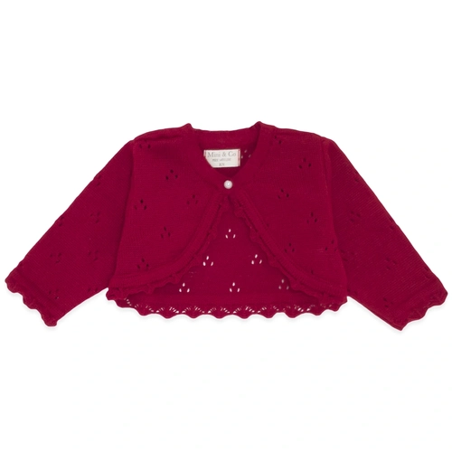 Bolero Avulso Tricot Vermelho - Feminino